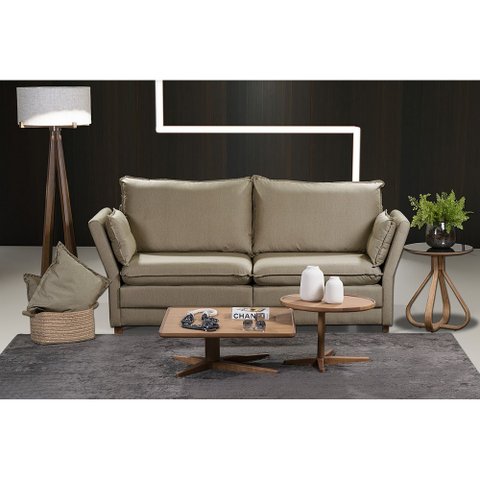 Sofá Natal Living com 3 Lugares 2.00 MT Linho Corriente Sofatec