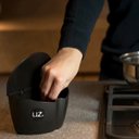 Ver imagem 6 de Saleiro De Cozinha Com Tampa 500ml Pote de Sal Bancada Uz Preto