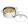 Panela Caçarola Tramontina Grano 20cm 3,1L Aço Inox Auto-Brilho com Corpo Triplo e Tampa de vidro Tr - 4
