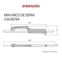 Ver imagem 3 de Mini Arco de Serra Ergonômico Vermelha Durín