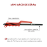 Mini Arco de Serra Ergonômico Vermelha Durín - 2