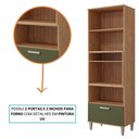 Ver imagem 3 de Torre Quente Mdf 70cm 2 Nichos P- Forno 2 Pts 1 Gaveta Móveis Freijó-verde Freijó-verde