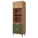Ver imagem 1 de Torre Quente Mdf 70cm 2 Nichos P- Forno 2 Pts 1 Gaveta Móveis Freijó-verde Freijó-verde