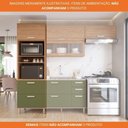 Ver imagem 2 de Torre Quente Mdf 70cm 2 Nichos P- Forno 2 Pts 1 Gaveta Móveis Freijó-verde Freijó-verde