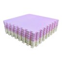 Ver imagem 1 de Kit 10 Tatame Eva Linha Premium 50x50x1cm 10mm Rosa Claro e Creme