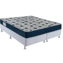 Ver imagem 1 de Cama Box ISO 6.0 D28 Queen Size Ortobom Branco/Azul
