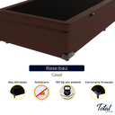 Ver imagem 2 de Cama Box Baú Viúvo Suede Marrom