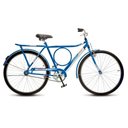 Ver imagem 1 de Bicicleta Colli Barra Sport Aro 26 em Ferro com Bagageiro e Capa Corrente Azul