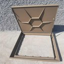 Ver imagem 3 de Tampa Articulada Rebaixada Casa Máquinas Piscina 1,00x1,00m Invisivel Fendi