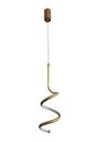 Ver imagem 1 de Pendente Espiral Dourado Led 24W 3200K Bivolt PARIS LUZ