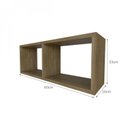 Ver imagem 6 de Nicho para Quarto Infantil Retangular 60x16cm Bege/Carvalho Mel