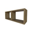 Ver imagem 3 de Nicho para Quarto Infantil Retangular 60x16cm Bege/Carvalho Mel