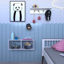Ver imagem 7 de Nicho para Quarto Infantil 60cm Cinza/Cristal
