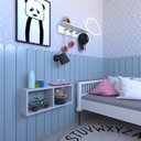 Ver imagem 1 de Nicho para Quarto Infantil 60cm Cinza/Cristal