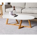 Ver imagem 1 de Mesa de Centro Jasper Branco Amêndoa