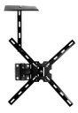 Ver imagem 3 de Suporte Bandeja 15x15cm p/ Dvd Videogame Conversor Decodificador TV Cabo Fixa em Parede e Suporte TV