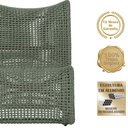 Ver imagem 3 de 2 Poltronas e Mesa Texas em Alumínio Pintura Marrom Corda Náutica Trama Original