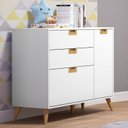 Ver imagem 1 de Cômoda Infantil 1 Porta 3 Gavetas Caring 