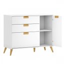 Ver imagem 5 de Cômoda Infantil 1 Porta 3 Gavetas Caring 