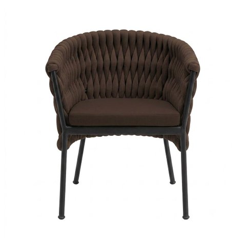 Poltrona Classica Confortavel Perfeita para Sala de Estar Marrom Remgui