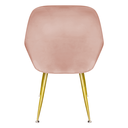 Ver imagem 4 de Cadeira Poltrona Lines com Pés Dourados Suede