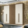 Guarda Roupa Casal 6 Portas Ripado Buriti Santos Andira Jatoba - 2