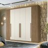 Guarda Roupa Casal 6 Portas Ripado Buriti Santos Andira Jatoba - 4