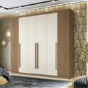 Ver imagem 4 de Guarda Roupa Casal 6 Portas Ripado Buriti Santos Andira Jatoba