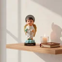 Ver imagem 2 de Imagem de São Gabriel Arcanjo Infantil de Borracha Inquebrável - 16 cm