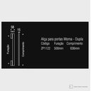 Ver imagem 2 de Puxador Zen Alça Dupla Moma 636mm Preto