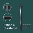 Ver imagem 4 de Suporte para Pia de Parafusar 4 Un Mão Francesa 40cm Preto Grapa Parede Granito Balcão Microondas