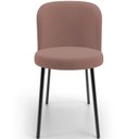 Ver imagem 5 de Cadeira para Sala de Jantar Cozinha Estofada Gavi L02 Suede Rosê - Lyam Decor