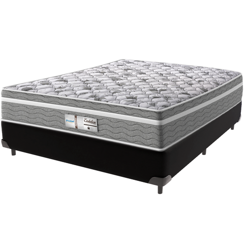 Cama Box e Colchão Evolution Molas Ensacadas Casal Probel: Preto