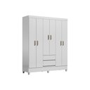 Ver imagem 2 de Guarda Roupa 6 Portas 2g c/Pés Fit S. Andirá Branco