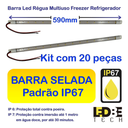 Ver imagem 2 de Kit 20 Peças Barra Led Régua Multiuso Freezer 7w Ip67 590mm:110v/branco Quente