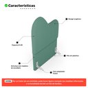 Ver imagem 3 de Cabeceira Orgânica Cama Box Solteiro Sea 90cm com Frame Bouclé Verde Menta - Desk Design