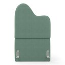 Ver imagem 5 de Cabeceira Orgânica Cama Box Solteiro Sea 90cm com Frame Bouclé Verde Menta - Desk Design