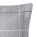 Ver imagem 2 de Kit Cobre Leito Colcha Celi King Dupla Face Micropercal 200 Fios 3 Peças Xadrez Grid Cinza