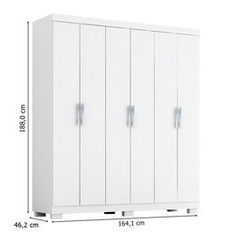 Guarda-Roupa Casal 6 Portas Juliana Acp - 8