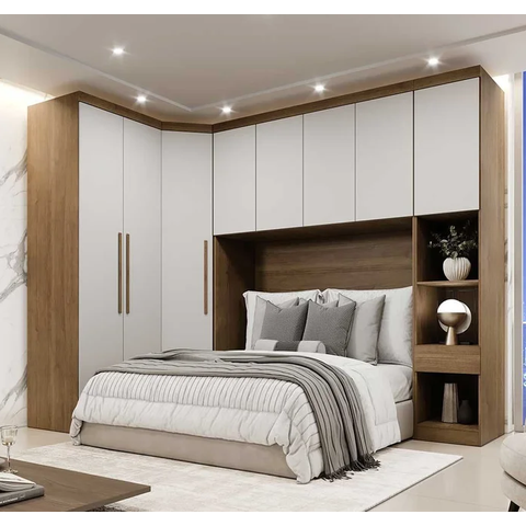 Modulado Casal 8 Portas 100%MDF Cumaru Fendi - Novo Horizonte