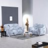 Kit Capa de Sofa Sala Moderna 2 e 3 Lugares Geo Malha Premium - 3