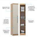 Ver imagem 3 de Guarda Roupas Armário Multiuso 1 Porta 40cm Selene Soluzione Móveis