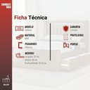 Ver imagem 4 de Balcão de Canto - Vollare com Tampo Preto 1 Porta em Mdp - Fiorello