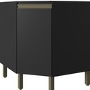 Ver imagem 2 de Balcão de Canto - Vollare com Tampo Preto 1 Porta em Mdp - Fiorello