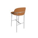 Ver imagem 3 de Kit 4 Banquetas Alta Bancada Base Ferro Champanhe Jbv Móveis: Terracota