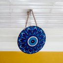 Ver imagem 3 de Quadro Mandala Enfeite de Parede Porcelana Olho Grego Corda