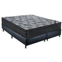Ver imagem 1 de Cama Box ISO Molas Superpocket Queen Ortobom Preto/Azul