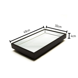Bandeija Espelada Decorativa Salar Cozinha Cantinho do Café Espelhada 50cm por 30cm - 3