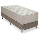 Ver imagem 1 de Cama Box Orthotel Superluxo Solteiro Molas Superlastic Ortobom Cinza/Creme