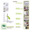 Ver imagem 7 de Cama Articulada Solteiro Vertical com 4 Prateleiras e 2 Nichos CV1085 80cm Mel - Art In Móveis